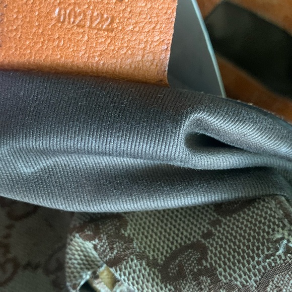 GUCCI Canvas Logo Hobo Purse DAMAGED AS IS - Picture 6 of 8